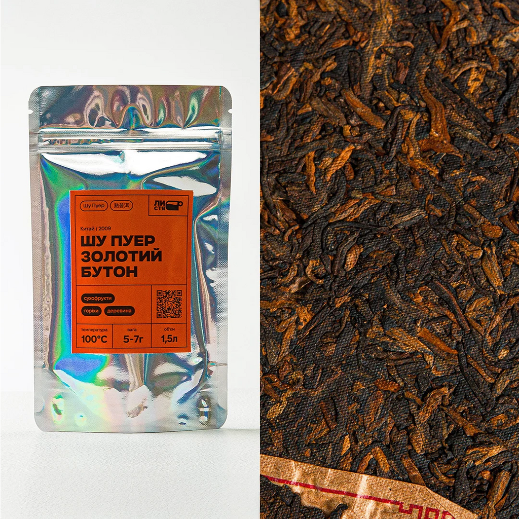 Маленький набір Шу Пуер — три сорти преміального китайського чаю по 50 грам.